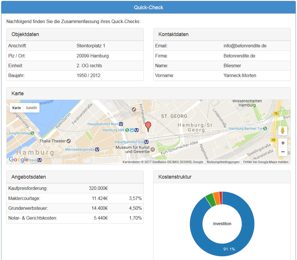 Immobilien-Renditerechner