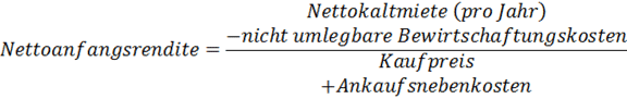Nettoanfangsrendite